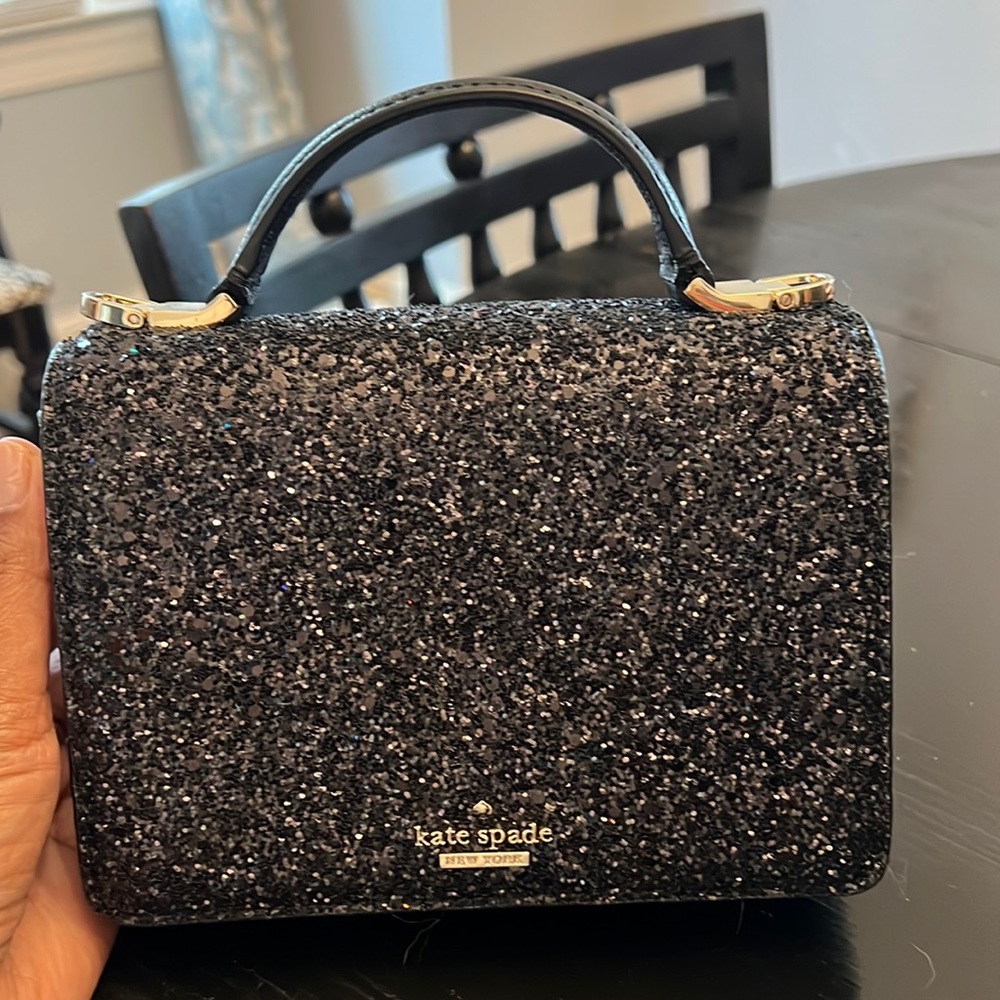 Kate Spade Black Glitter Bag